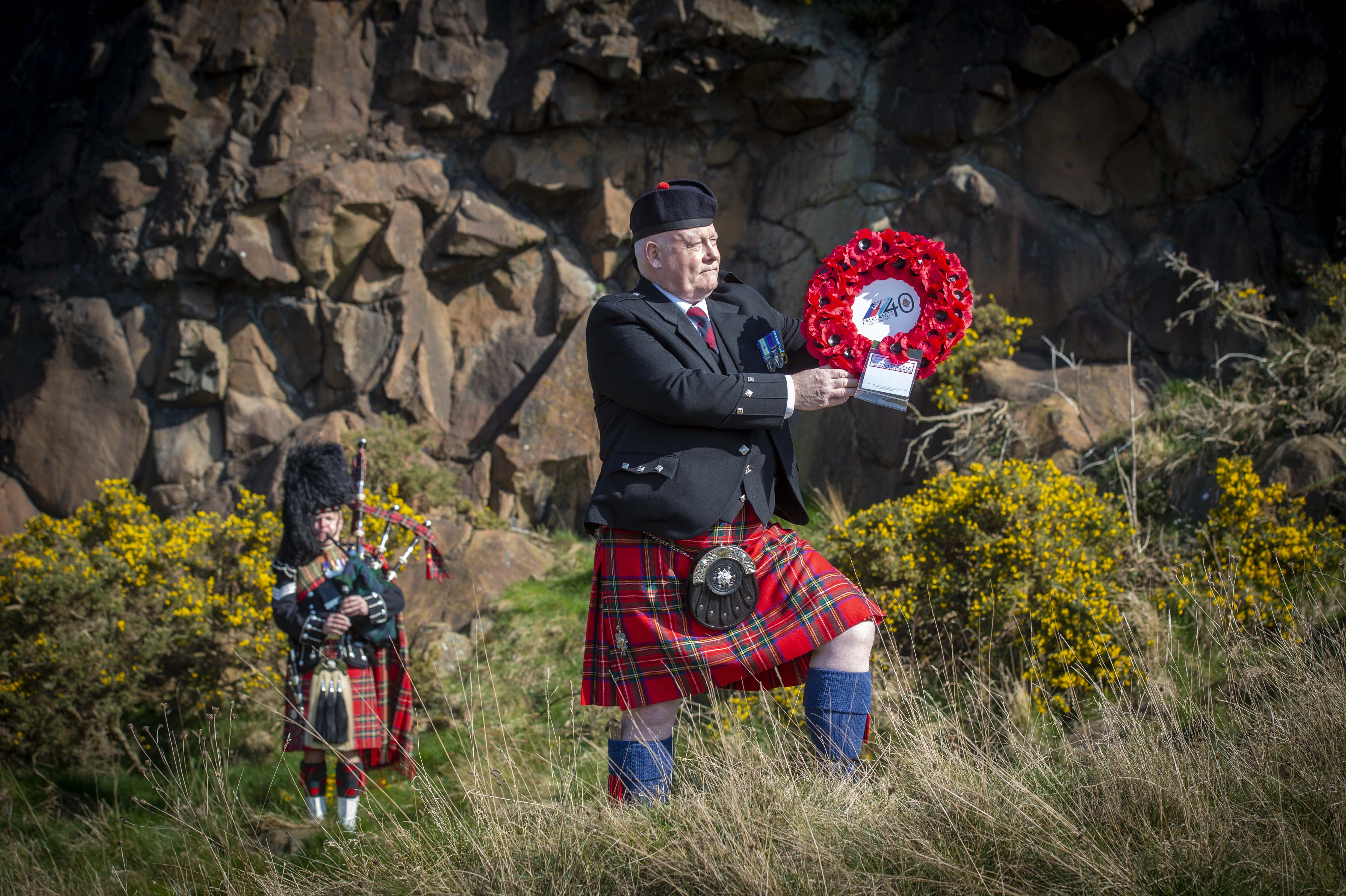 Lance Sergeant Mark Macrae and Graham Hopewell