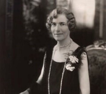 Lady Haig portrait in black and white