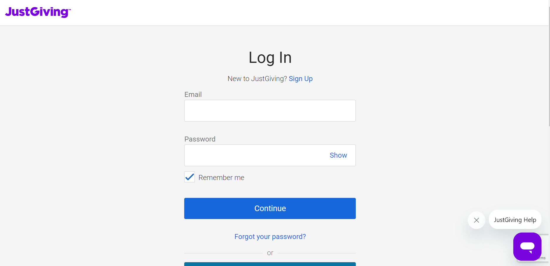 Log in
